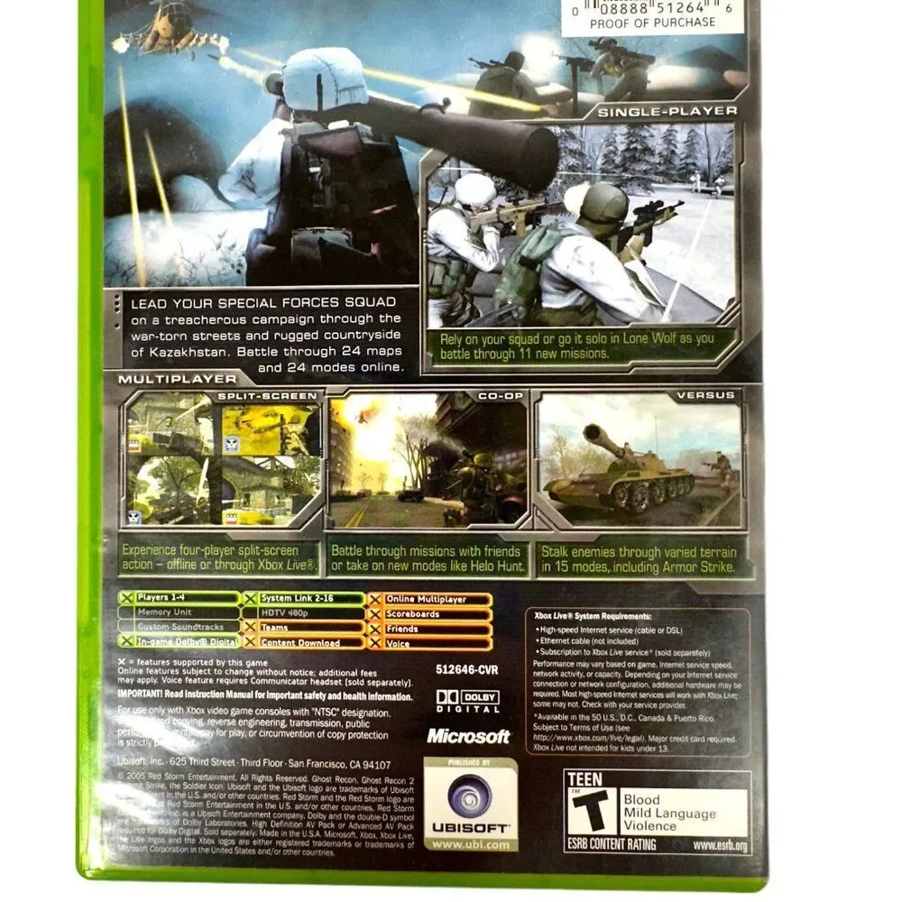 XBOX Tom Clancy's Ghost Recon 2 Summit Strike (2005)